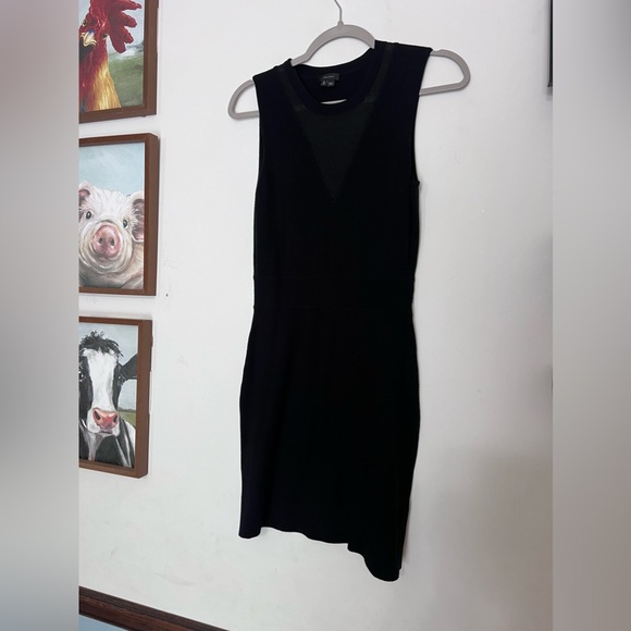 Theory Black Tank Mesh Dress size small - Picture 2 of 4